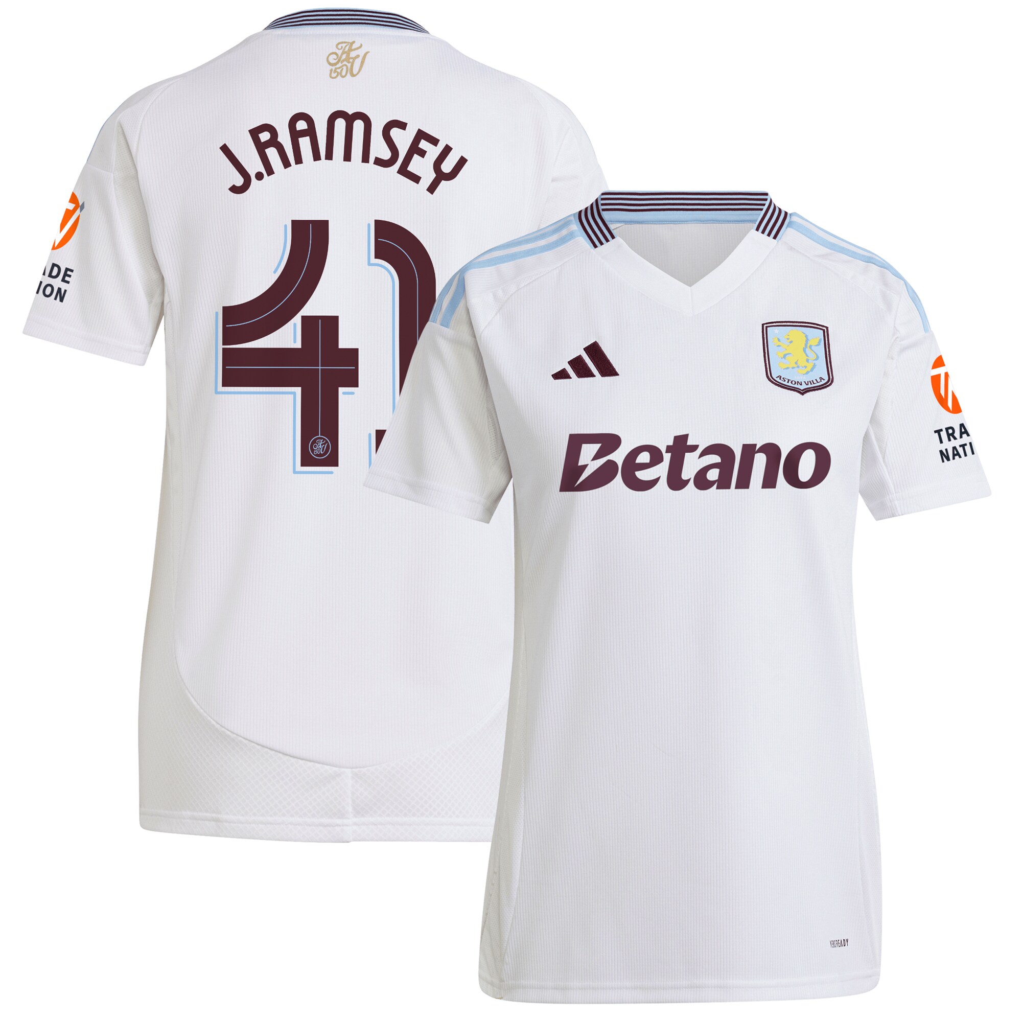 Aston Villa aston villa adidas away shirt 2024-25 – womens with j. ramsey 41 cup printing Collection | AVFC Jerseys & Fan Gear