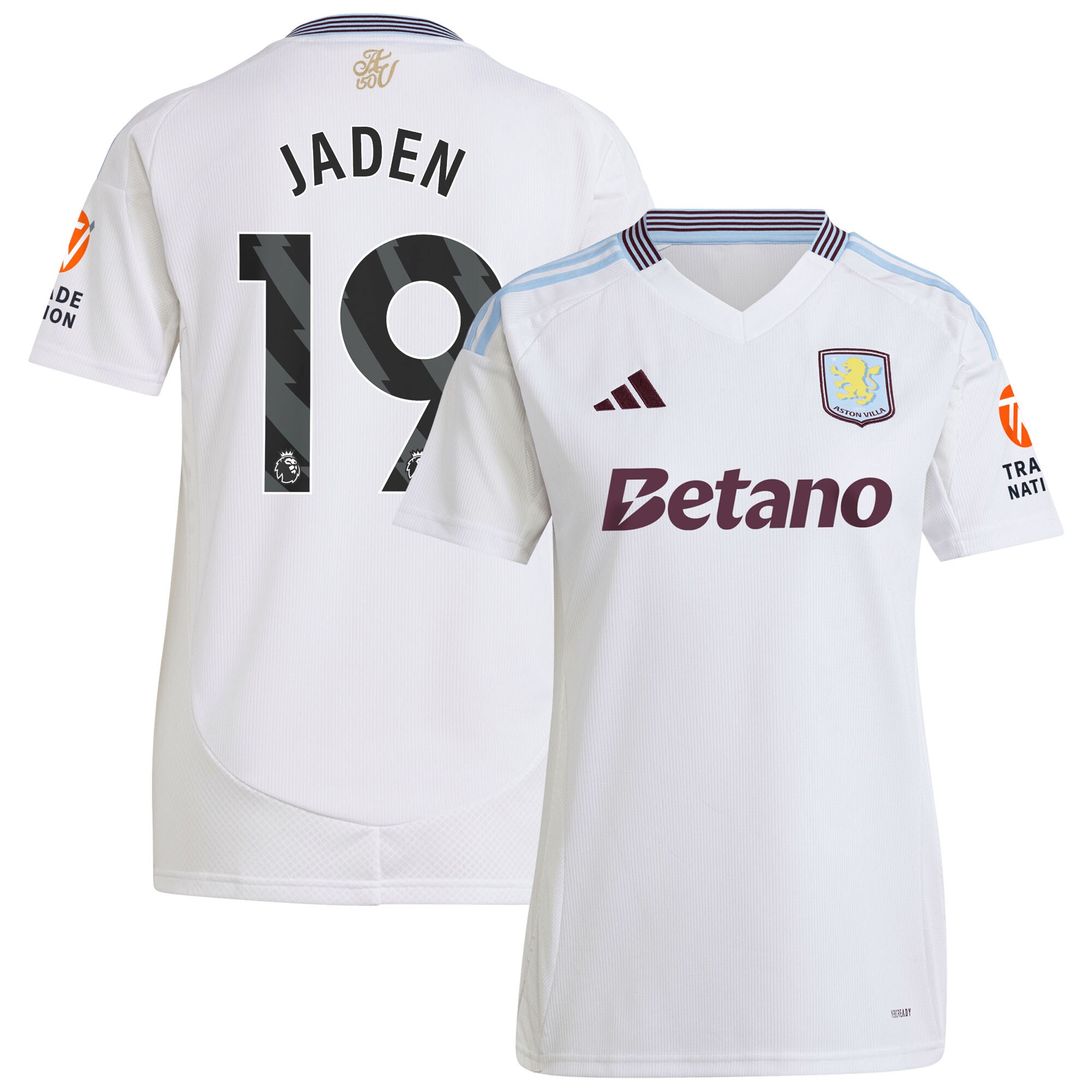 Aston Villa aston villa adidas away shirt 2024-25 – womens with jaden 19 printing Collection | AVFC Jerseys & Fan Gear