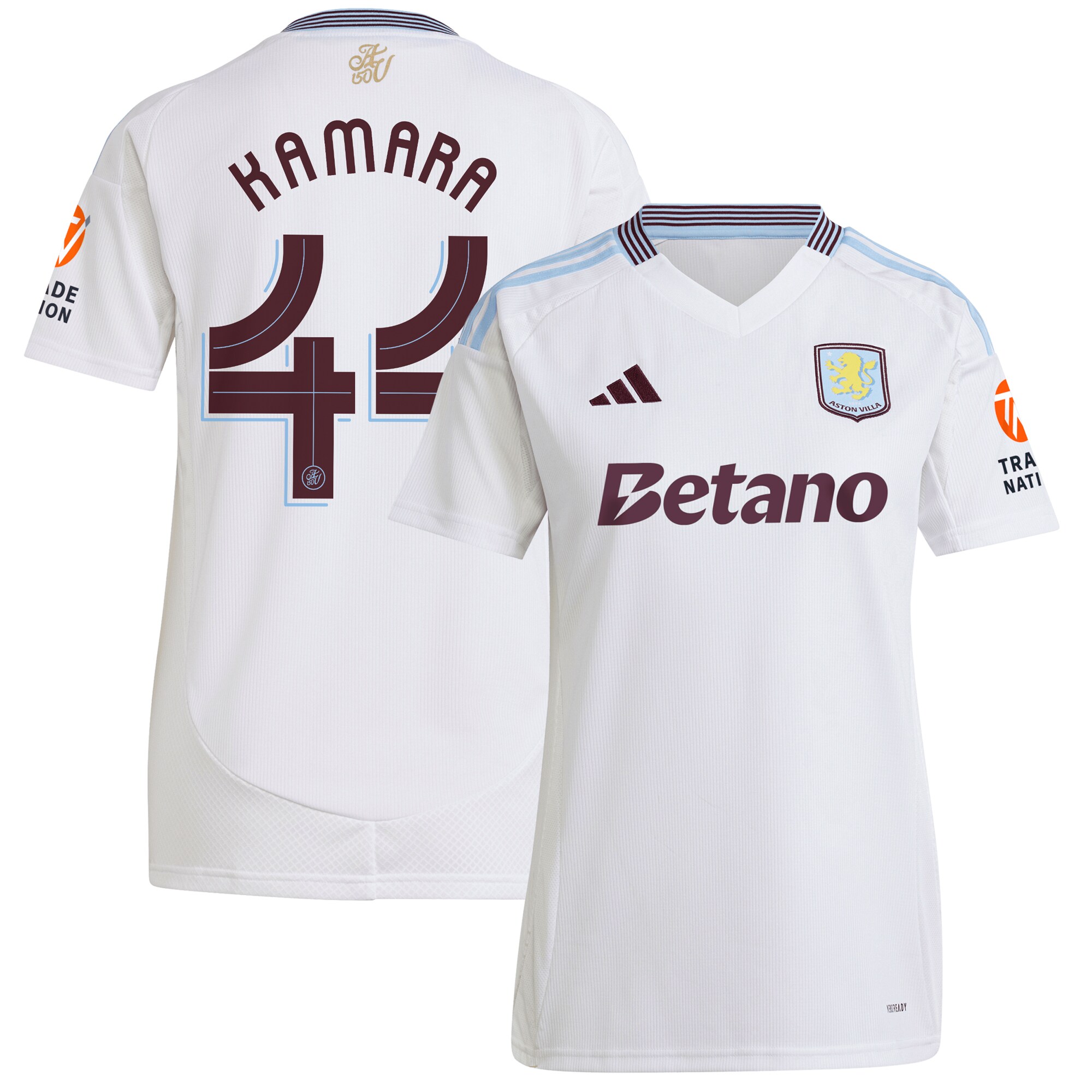 Aston Villa aston villa adidas away shirt 2024-25 – womens with kamara 44 cup printing Collection | AVFC Jerseys & Fan Gear