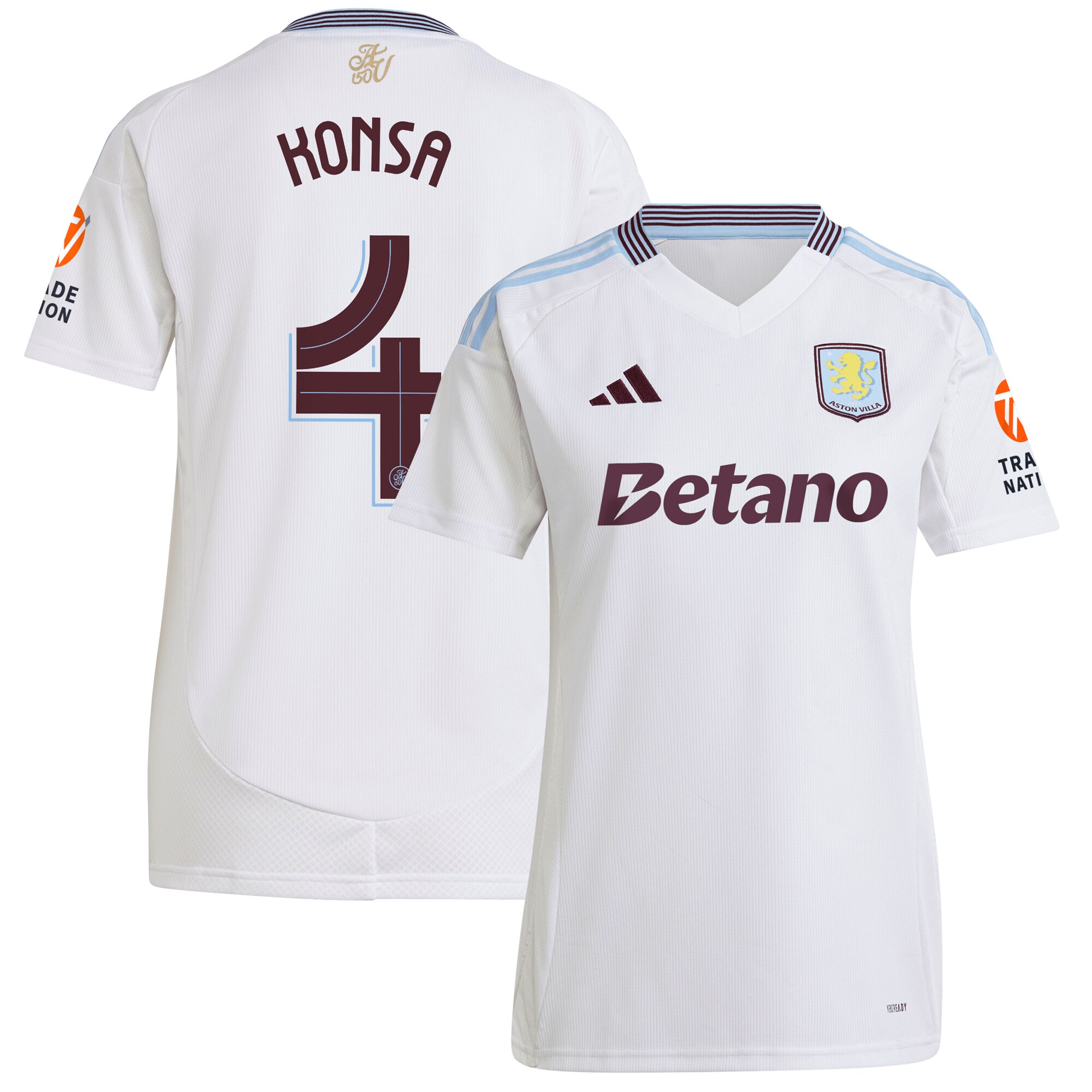 Aston Villa aston villa adidas away shirt 2024-25 – womens with konsa 4 cup printing Collection | AVFC Jerseys & Fan Gear