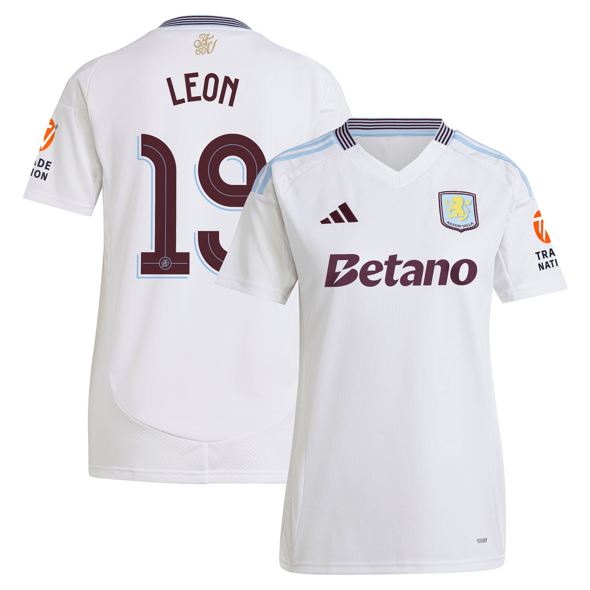 Aston Villa aston villa adidas away shirt 2024-25 – womens with leon 19 cup printing Collection | AVFC Jerseys & Fan Gear