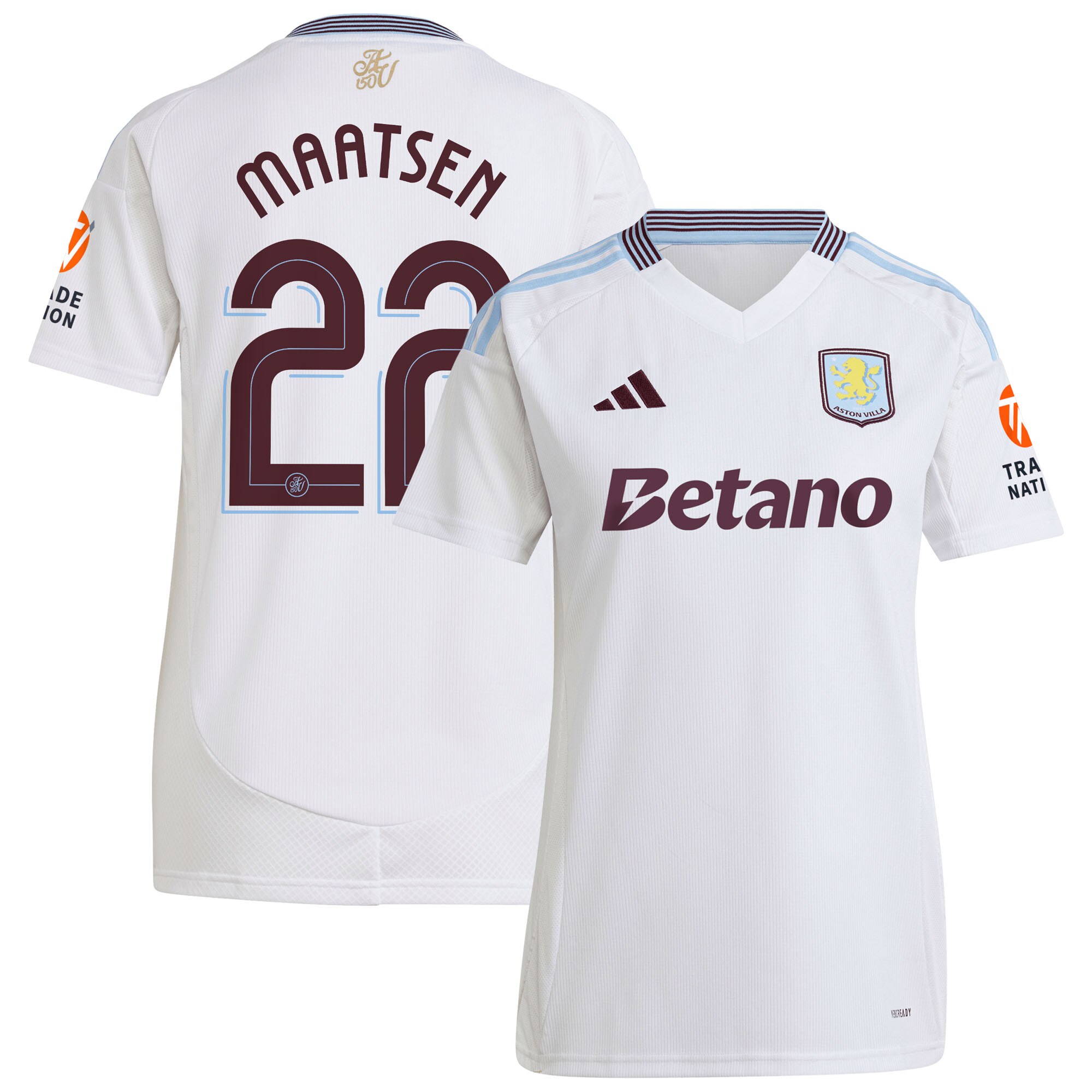 Aston Villa aston villa adidas away shirt 2024-25 – womens with maatsen 22 cup printing Collection | AVFC Jerseys & Fan Gear