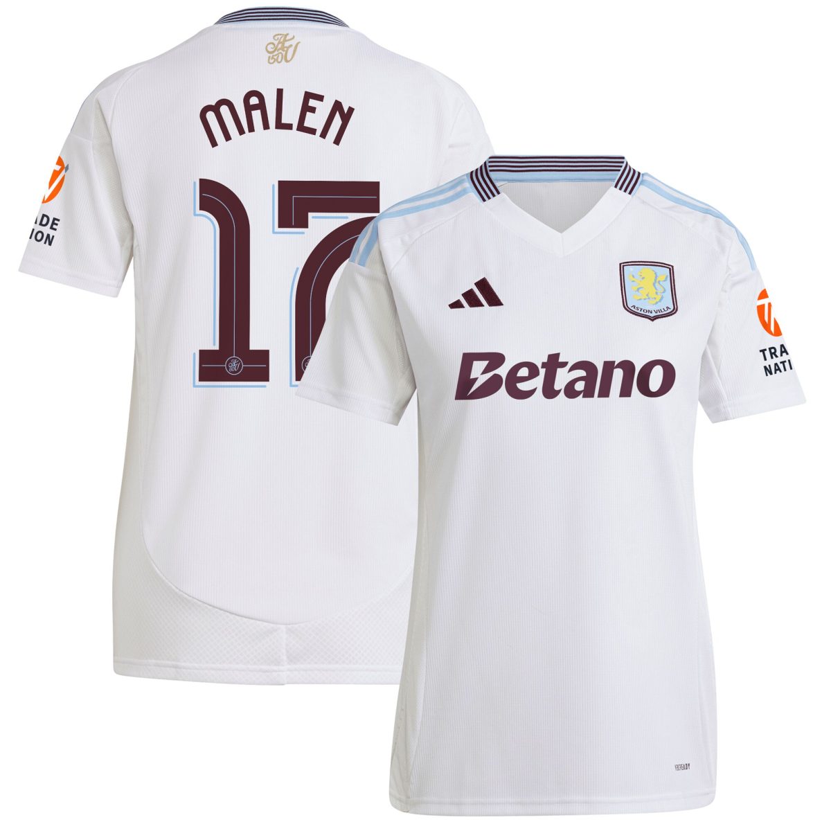 Aston Villa aston villa adidas away shirt 2024-25 – womens with malen 17 cup printing Collection | AVFC Jerseys & Fan Gear