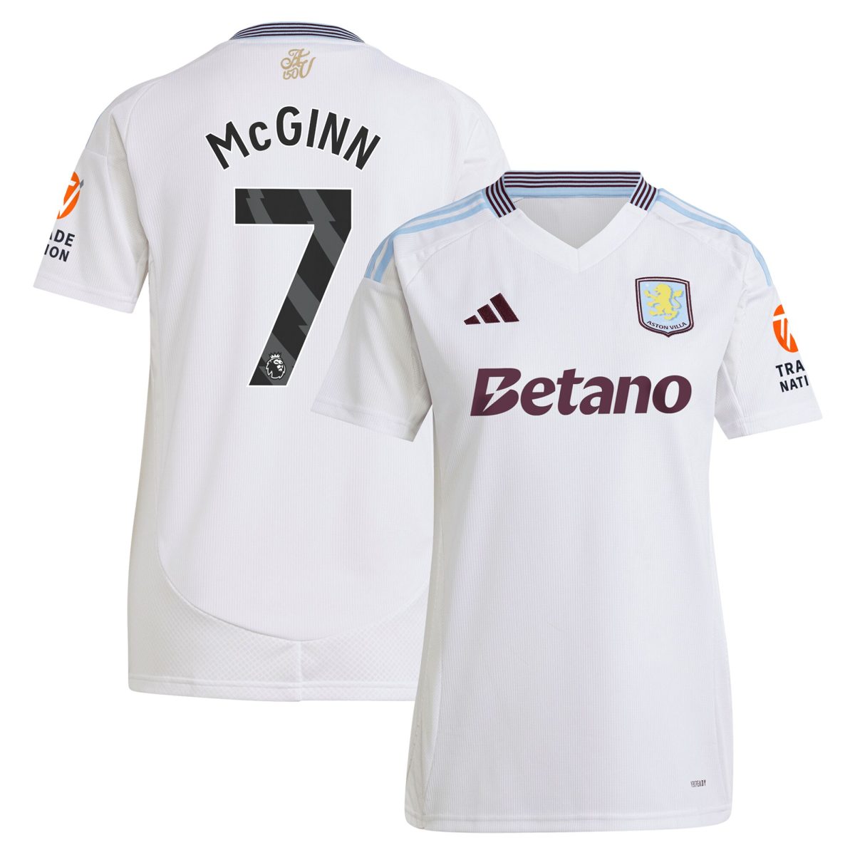 Aston Villa aston villa adidas away shirt 2024-25 – womens with mcginn 7 printing Collection | AVFC Jerseys & Fan Gear