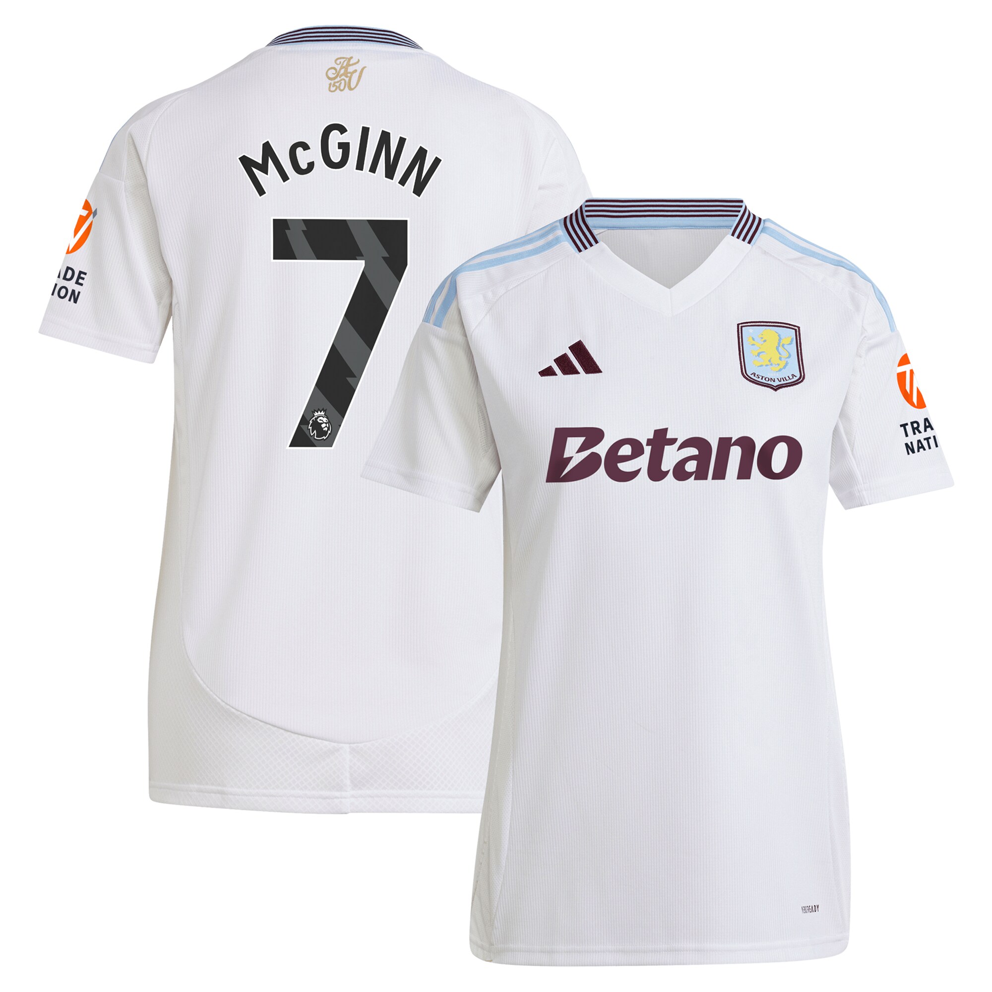 Aston Villa aston villa adidas away shirt 2024-25 – womens with mcginn 7 printing Collection | AVFC Jerseys & Fan Gear
