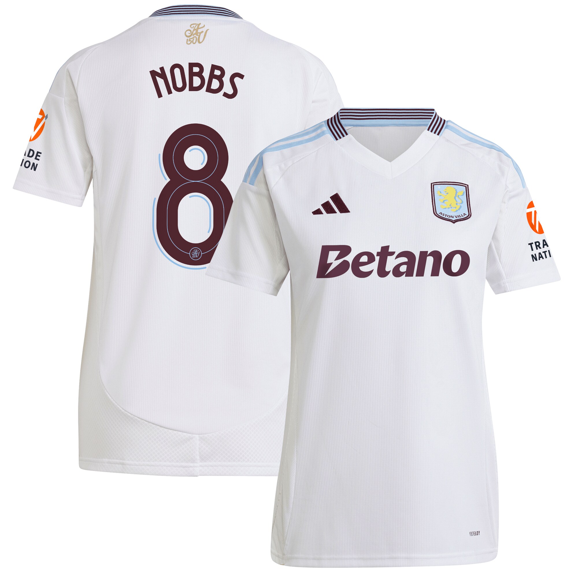 Aston Villa aston villa adidas away shirt 2024-25 – womens with nobbs 8 cup printing Collection | AVFC Jerseys & Fan Gear