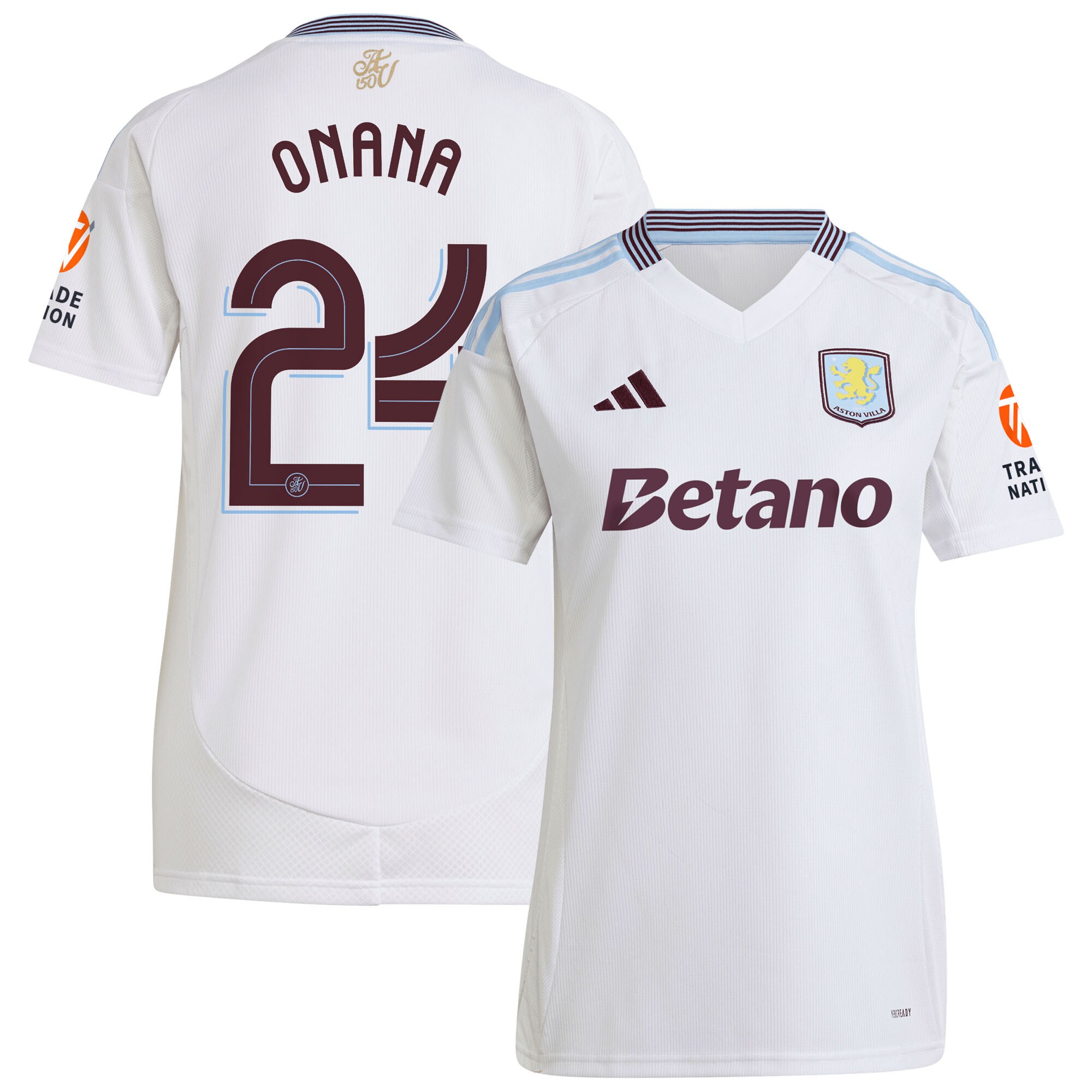 Aston Villa aston villa adidas away shirt 2024-25 – womens with onana 24 cup printing Collection | AVFC Jerseys & Fan Gear