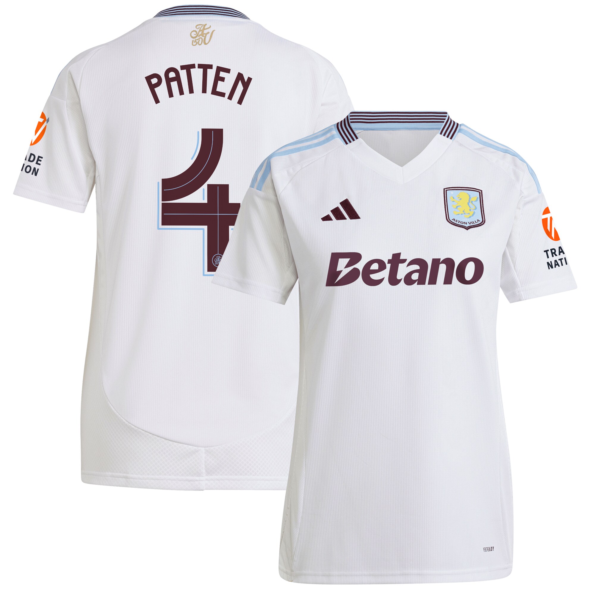 Aston Villa aston villa adidas away shirt 2024-25 – womens with patten 4 cup printing Collection | AVFC Jerseys & Fan Gear