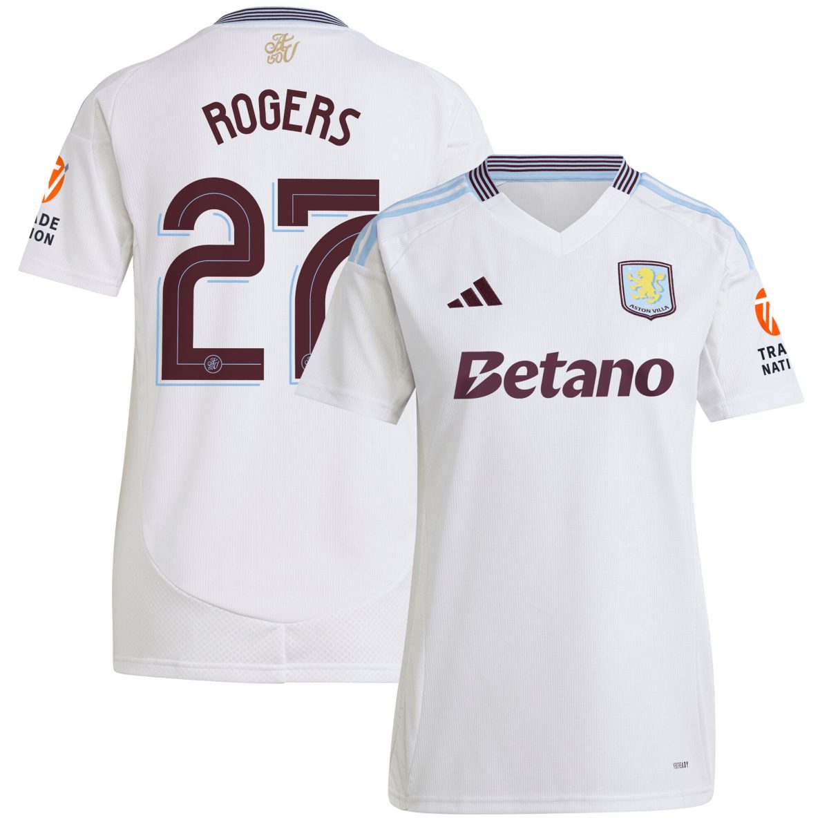 Aston Villa aston villa adidas away shirt 2024-25 – womens with rogers 27 cup printing Collection | AVFC Jerseys & Fan Gear