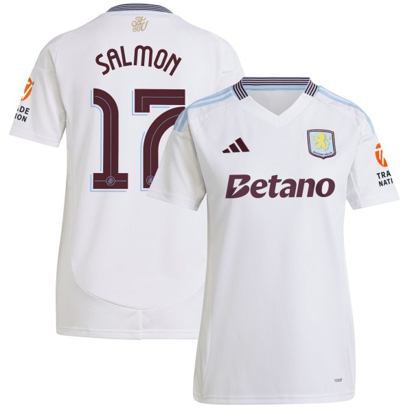 Aston Villa aston villa adidas away shirt 2024-25 – womens with salmon 17 cup printing Collection | AVFC Jerseys & Fan Gear