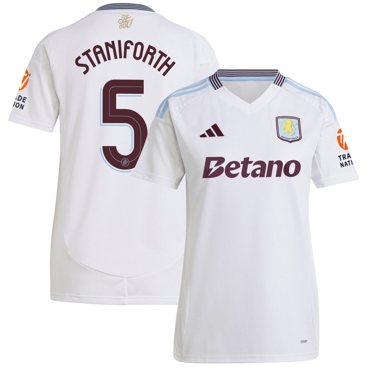 Aston Villa aston villa adidas away shirt 2024-25 – womens with staniforth 5 cup printing Collection | AVFC Jerseys & Fan Gear
