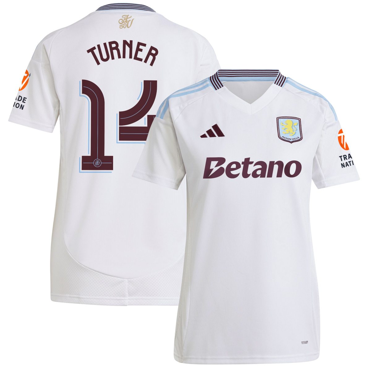 Aston Villa aston villa adidas away shirt 2024-25 – womens with turner 14 cup printing Collection | AVFC Jerseys & Fan Gear