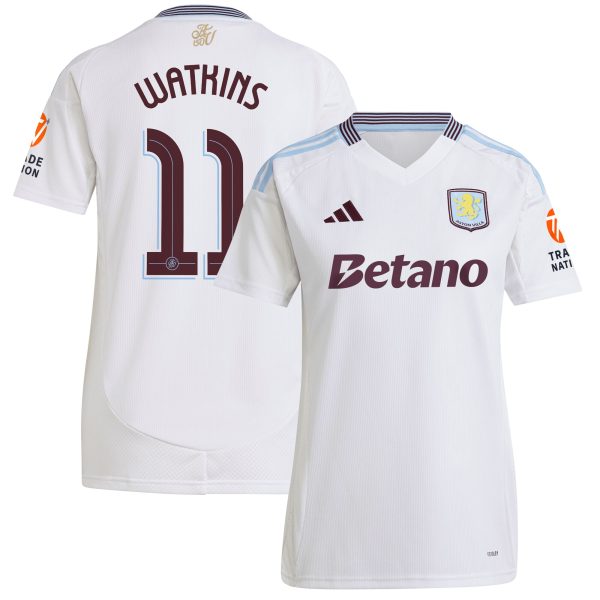 Aston Villa aston villa adidas away shirt 2024-25 – womens with watkins 11 cup printing Collection | AVFC Jerseys & Fan Gear