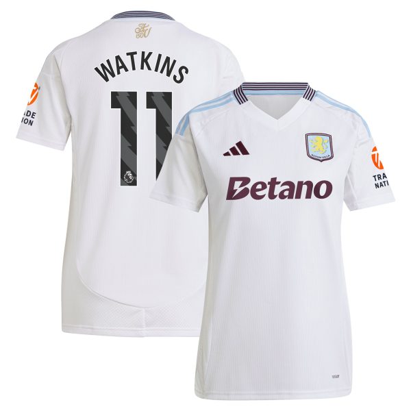 Aston Villa aston villa adidas away shirt 2024-25 – womens with watkins 11 printing Collection | AVFC Jerseys & Fan Gear