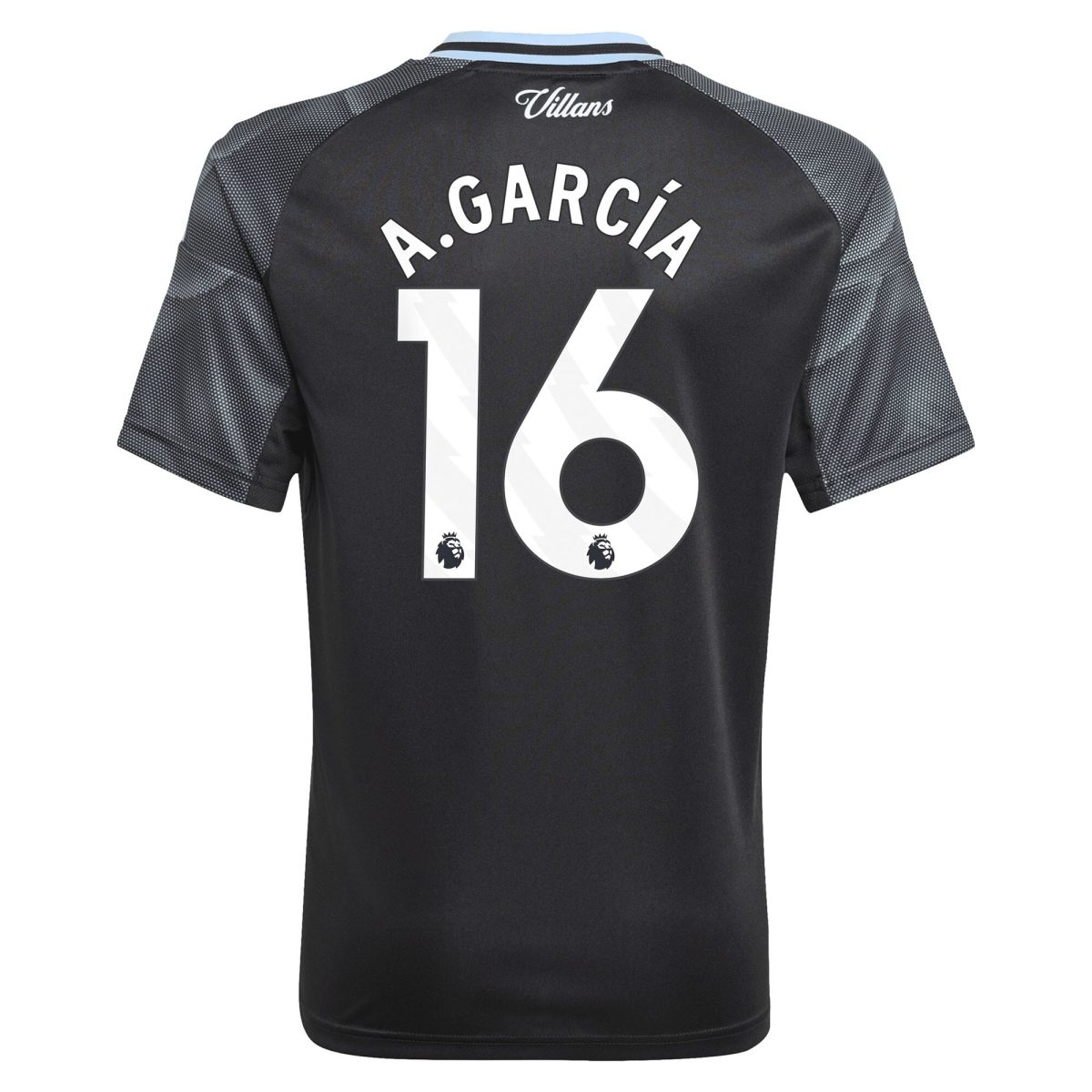 Aston Villa aston villa adidas away shirt 2025-26 – kids with a.garcía 16 printing Collection | AVFC Jerseys & Fan Gear