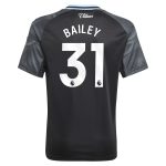 Aston Villa aston villa adidas away shirt 2025-26 – kids with bailey 31 printing Collection | AVFC Jerseys & Fan Gear