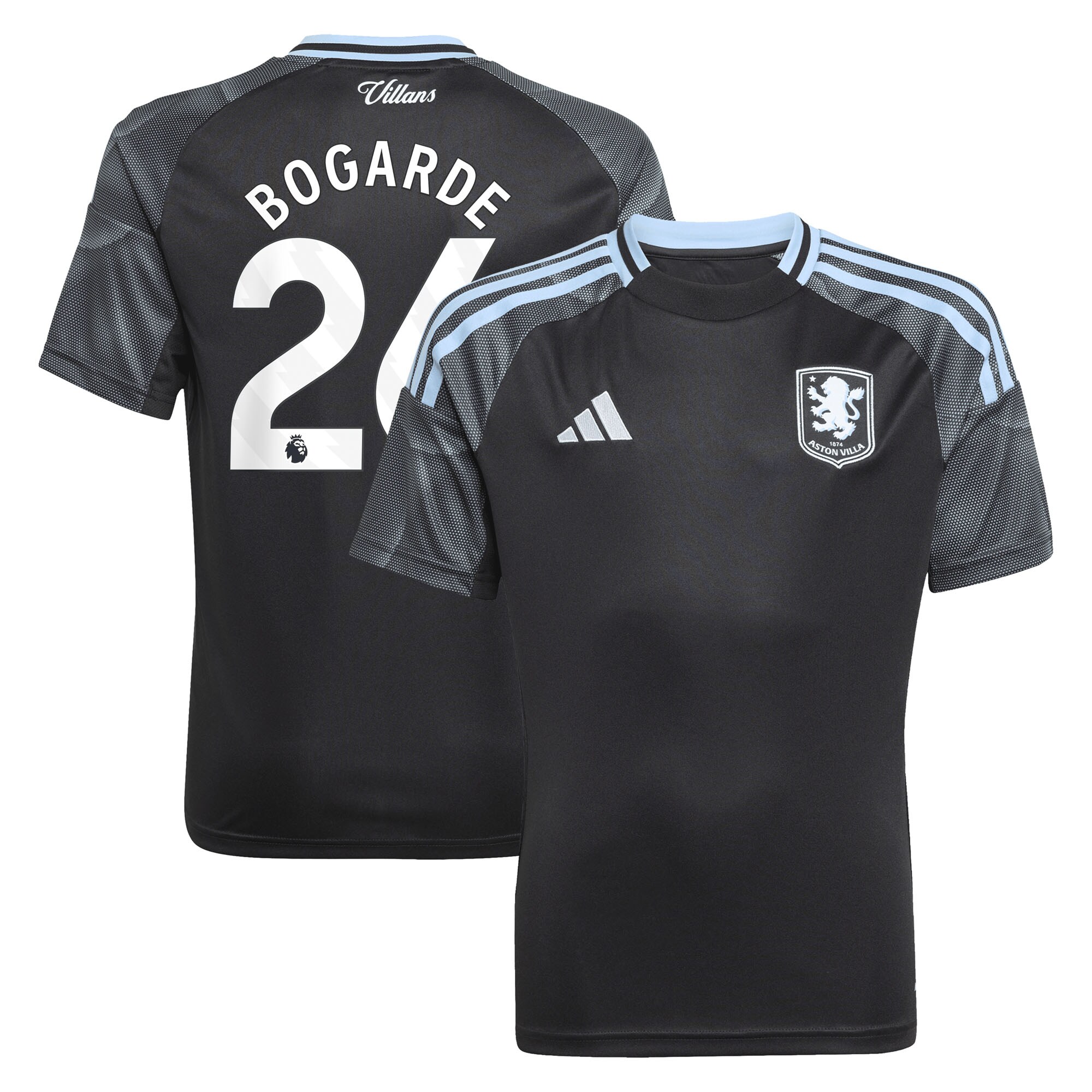 Aston Villa aston villa adidas away shirt 2025-26 – kids with bogarde 26 printing Collection | AVFC Jerseys & Fan Gear
