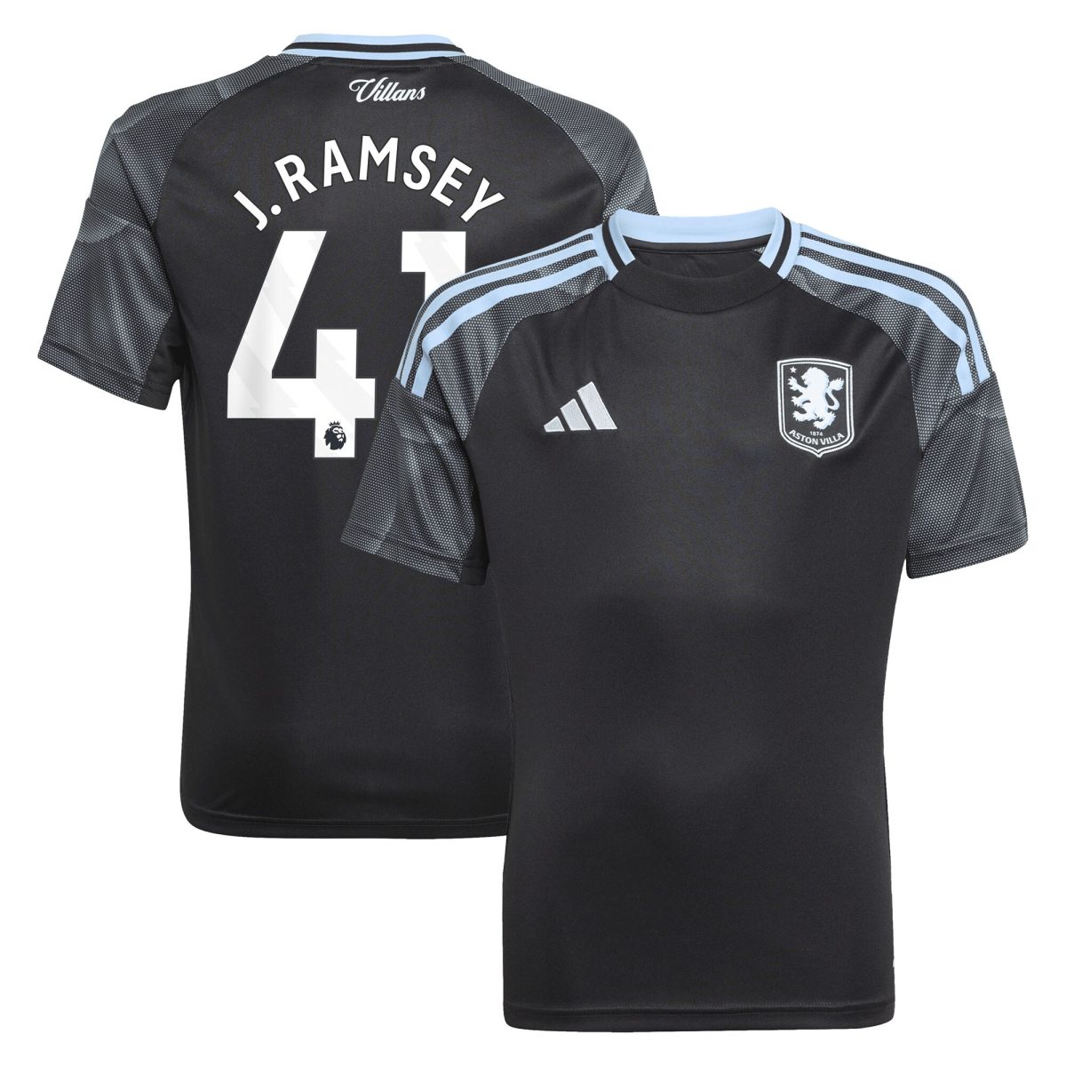 Aston Villa aston villa adidas away shirt 2025-26 – kids with j. ramsey 41 printing Collection | AVFC Jerseys & Fan Gear