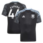 Aston Villa aston villa adidas away shirt 2025-26 – kids with kamara 44 printing Collection | AVFC Jerseys & Fan Gear