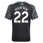 Aston Villa aston villa adidas away shirt 2025-26 – kids with maatsen 22 printing Collection | AVFC Jerseys & Fan Gear