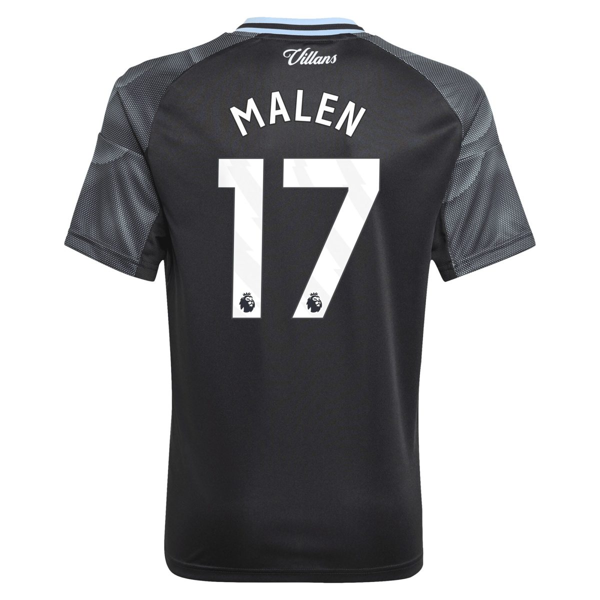 Aston Villa aston villa adidas away shirt 2025-26 – kids with malen 17 printing Collection | AVFC Jerseys & Fan Gear