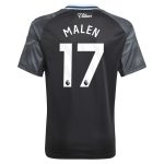 Aston Villa aston villa adidas away shirt 2025-26 – kids with malen 17 printing Collection | AVFC Jerseys & Fan Gear
