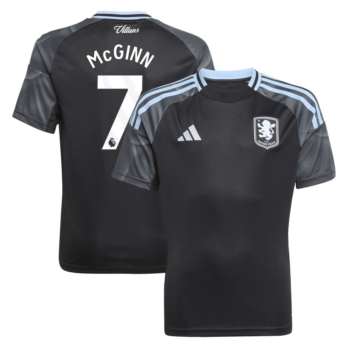 Aston Villa aston villa adidas away shirt 2025-26 – kids with mcginn 7 printing Collection | AVFC Jerseys & Fan Gear