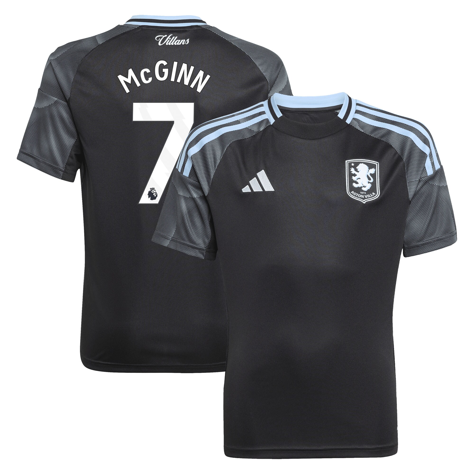 Aston Villa aston villa adidas away shirt 2025-26 – kids with mcginn 7 printing Collection | AVFC Jerseys & Fan Gear