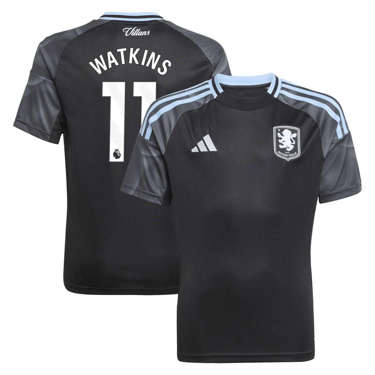 Aston Villa aston villa adidas away shirt 2025-26 – kids with watkins 11 printing Collection | AVFC Jerseys & Fan Gear