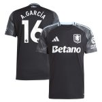 Aston Villa aston villa adidas away shirt 2025-26 with a.garcía 16 printing Collection | AVFC Jerseys & Fan Gear