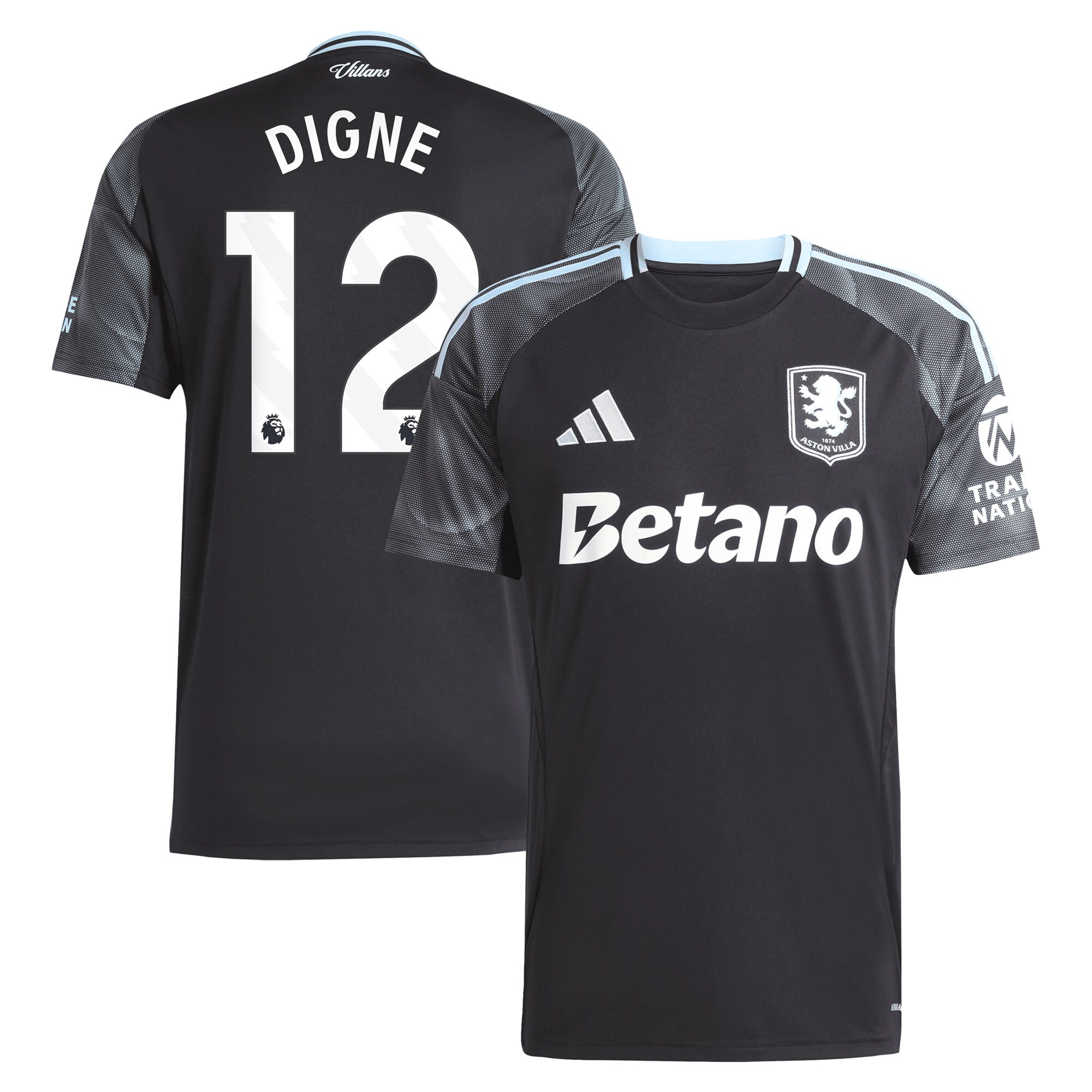 Aston Villa aston villa adidas away shirt 2025-26 with digne 12 printing Collection | AVFC Jerseys & Fan Gear