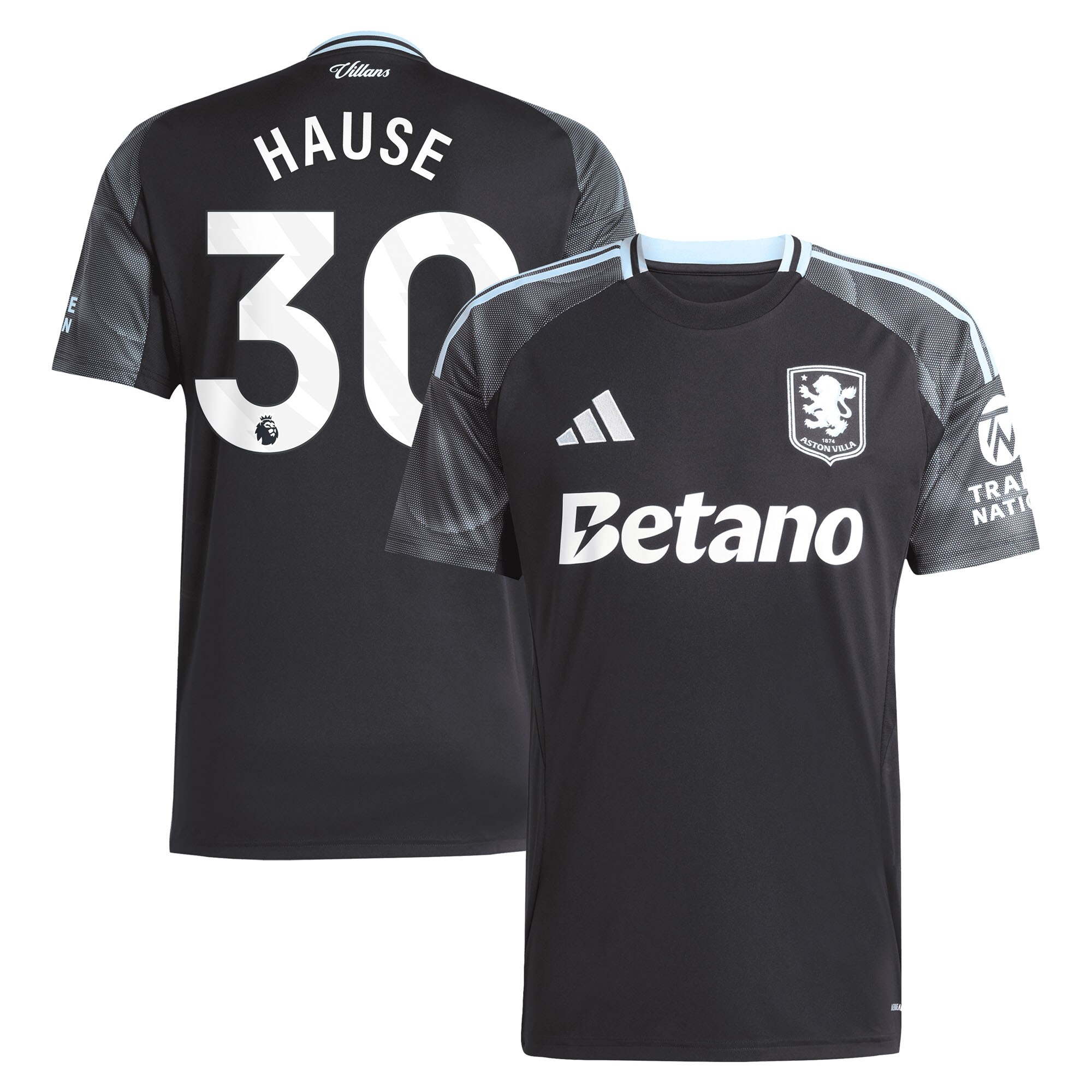 Aston Villa aston villa adidas away shirt 2025-26 with hause 30 printing Collection | AVFC Jerseys & Fan Gear