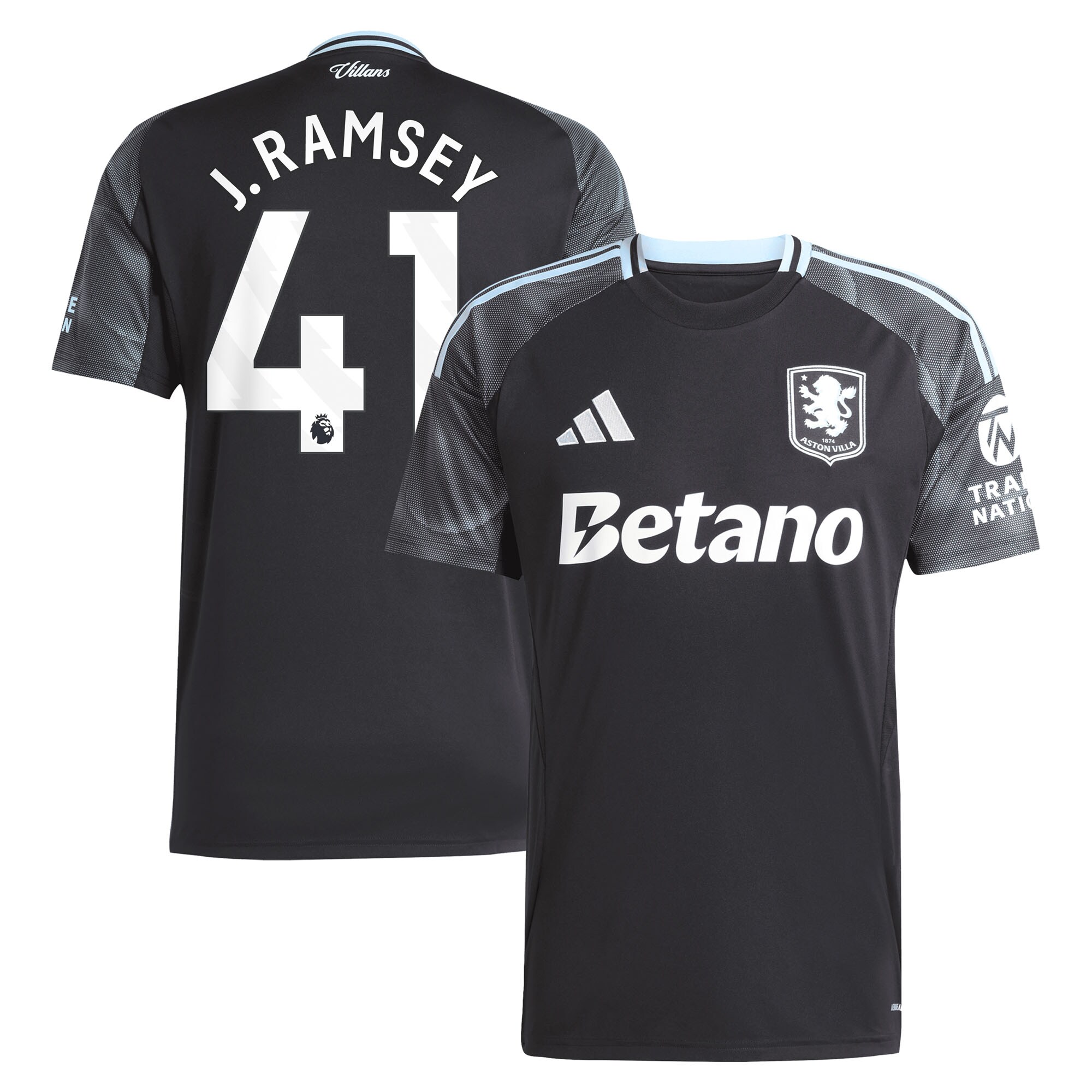 Aston Villa aston villa adidas away shirt 2025-26 with j. ramsey 41 printing Collection | AVFC Jerseys & Fan Gear