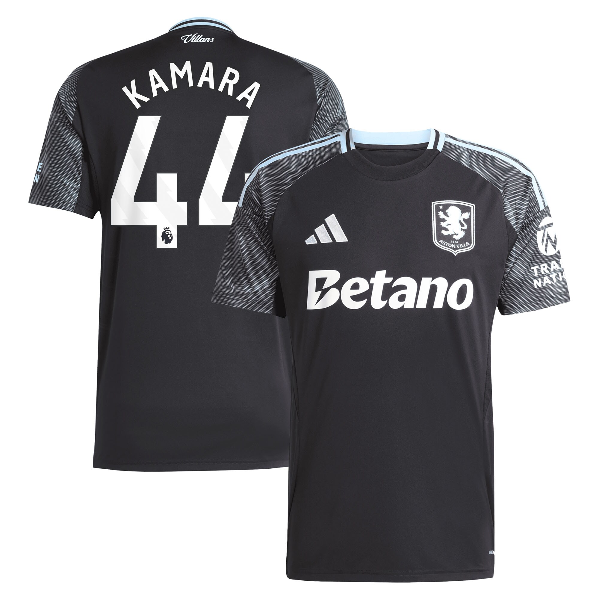 Aston Villa aston villa adidas away shirt 2025-26 with kamara 44 printing Collection | AVFC Jerseys & Fan Gear