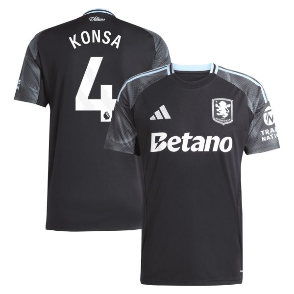 Aston Villa aston villa adidas away shirt 2025-26 with konsa 4 printing Collection | AVFC Jerseys & Fan Gear