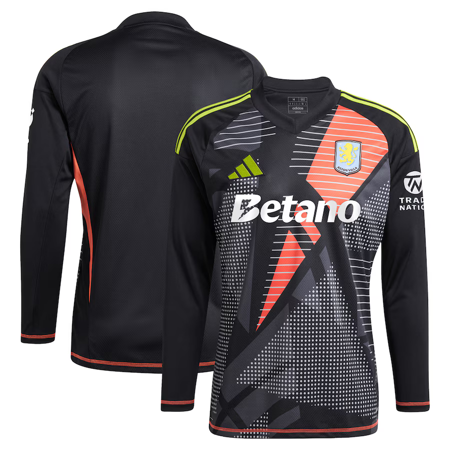 Aston Villa aston villa adidas goalkeeper shirt 2024-25 – long sleeve – 201964001 with custom printing Collection | AVFC Jerseys & Fan Gear