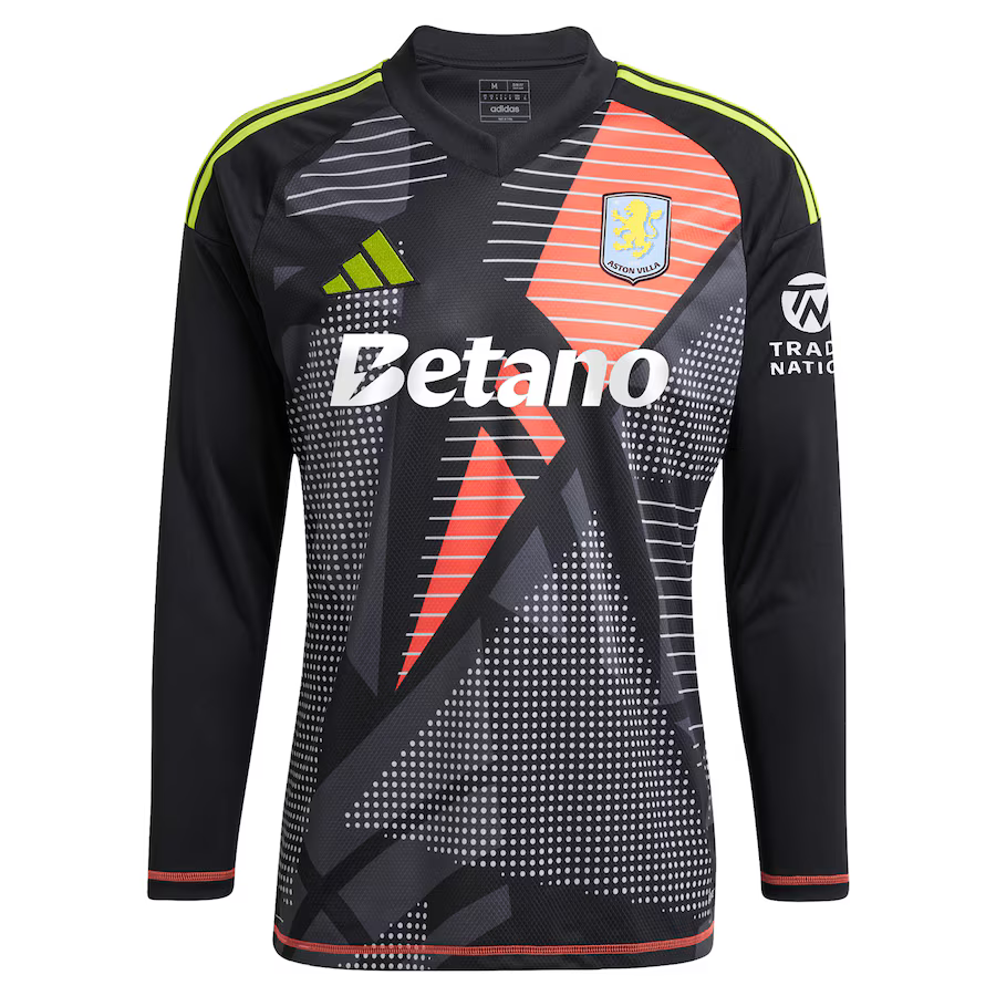 Aston Villa aston villa adidas goalkeeper shirt 2024-25 – long sleeve – 201964001 with custom printing Collection | AVFC Jerseys & Fan Gear