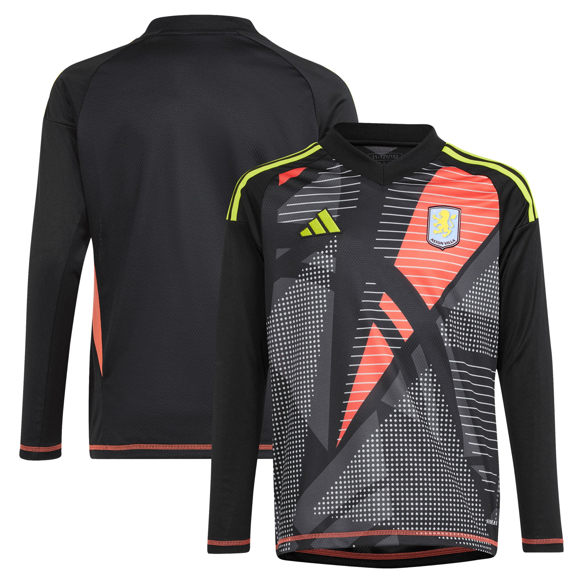 Aston Villa aston villa adidas goalkeeper shirt 2024-25 – long sleeve – kids – 201964003 with custom printing Collection | AVFC Jerseys & Fan Gear
