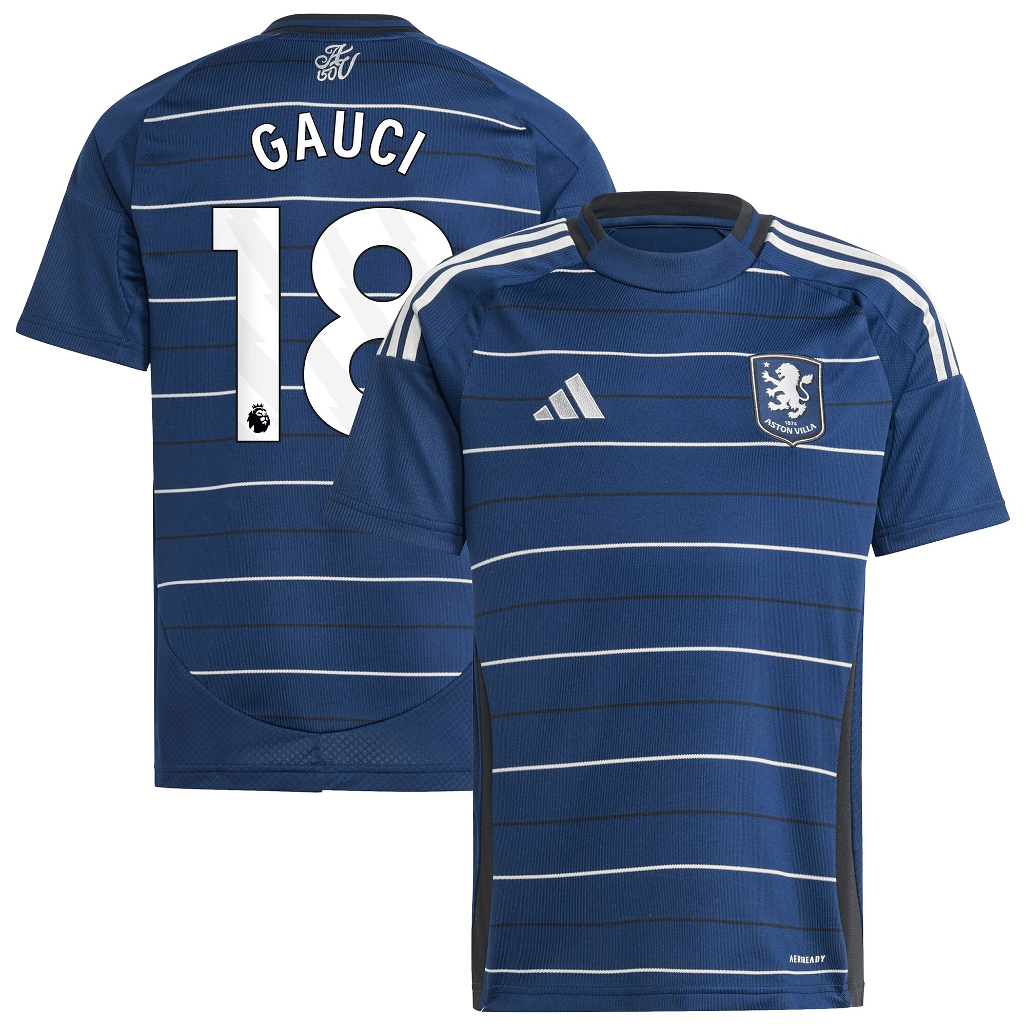 Aston Villa aston villa adidas goalkeeper shirt 2024-25 – long sleeve – kids with gauci 18 printing – 202030990 Collection | AVFC Jerseys & Fan Gear