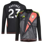 Aston Villa aston villa adidas goalkeeper shirt 2024-25 – long sleeve – kids with martinez 23 printing – 202029325 Collection | AVFC Jerseys & Fan Gear