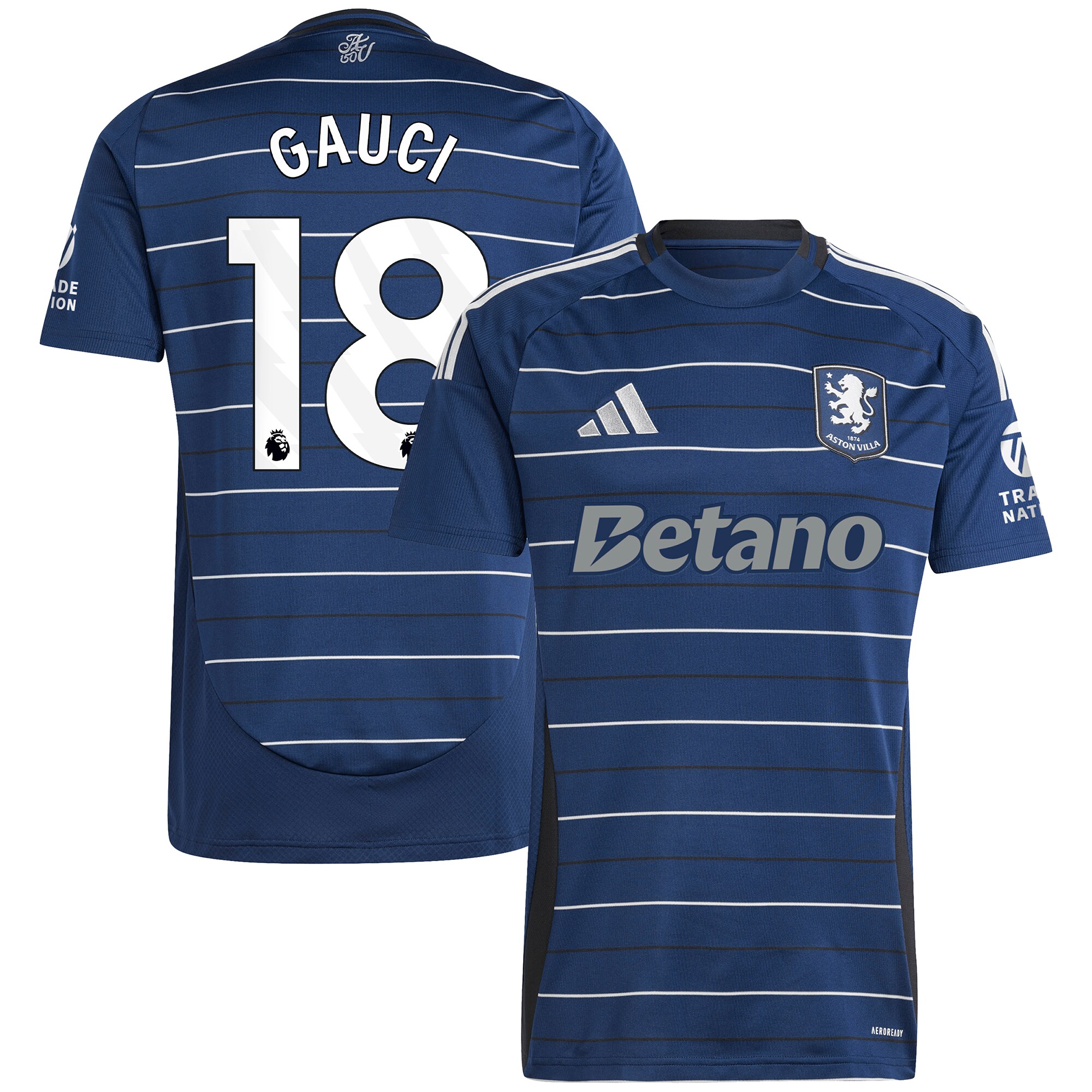 Aston Villa aston villa adidas goalkeeper shirt 2024-25 – long sleeve with gauci 18 printing – 202030972 Collection | AVFC Jerseys & Fan Gear
