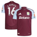 Aston Villa aston villa adidas home authentic shirt 2024-25 with a.garcía 16 printing Collection | AVFC Jerseys & Fan Gear