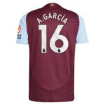 Aston Villa aston villa adidas home authentic shirt 2024-25 with a.garcía 16 printing Collection | AVFC Jerseys & Fan Gear