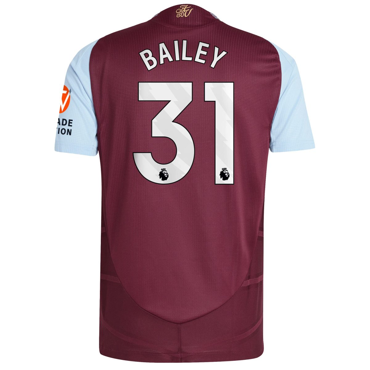 Aston Villa aston villa adidas home authentic shirt 2024-25 with bailey 31 printing Collection | AVFC Jerseys & Fan Gear