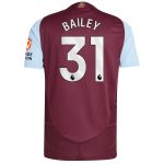 Aston Villa aston villa adidas home authentic shirt 2024-25 with bailey 31 printing Collection | AVFC Jerseys & Fan Gear
