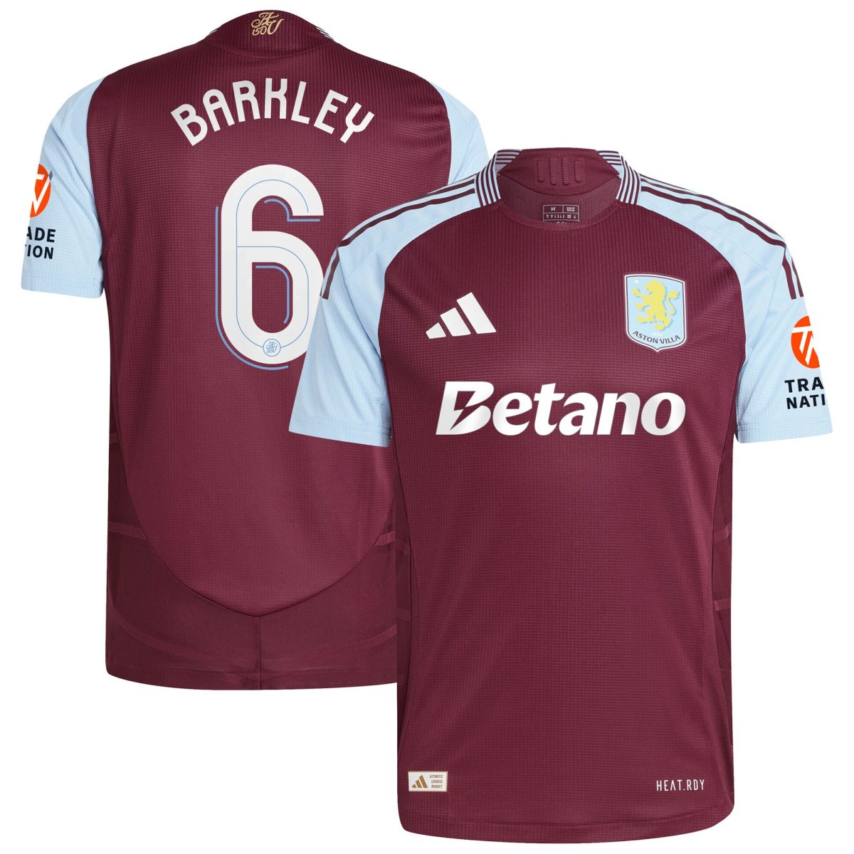 Aston Villa aston villa adidas home authentic shirt 2024-25 with barkley 6 cup printing Collection | AVFC Jerseys & Fan Gear