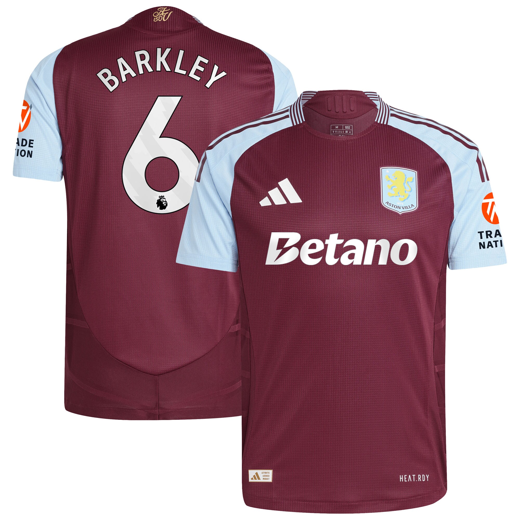 Aston Villa aston villa adidas home authentic shirt 2024-25 with barkley 6 printing Collection | AVFC Jerseys & Fan Gear