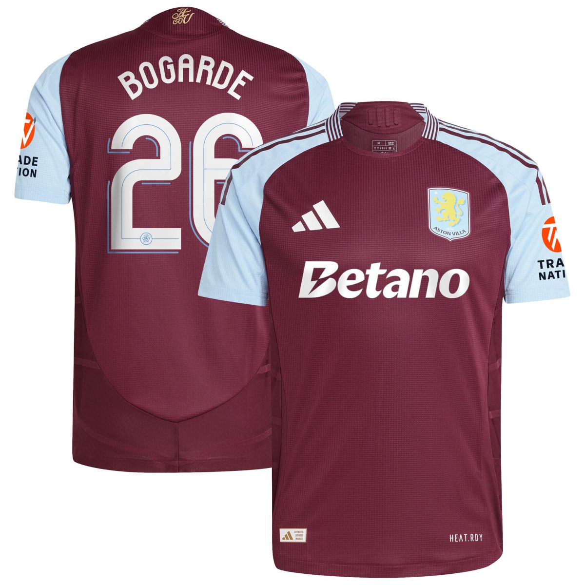 Aston Villa aston villa adidas home authentic shirt 2024-25 with bogarde 26 cup printing Collection | AVFC Jerseys & Fan Gear
