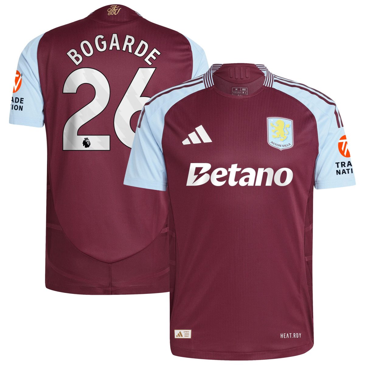 Aston Villa aston villa adidas home authentic shirt 2024-25 with bogarde 26 printing Collection | AVFC Jerseys & Fan Gear