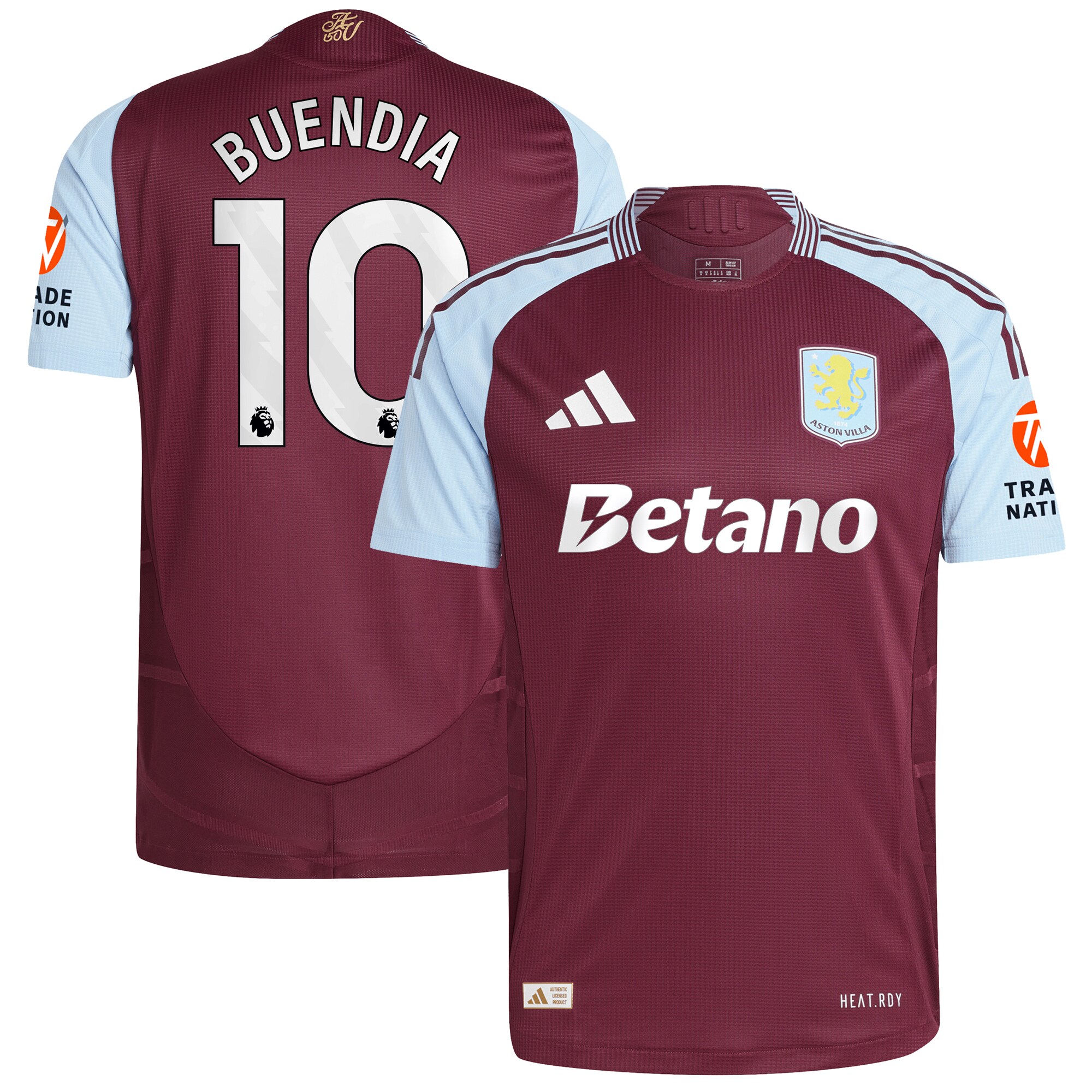 Aston Villa aston villa adidas home authentic shirt 2024-25 with buendia 10 printing Collection | AVFC Jerseys & Fan Gear